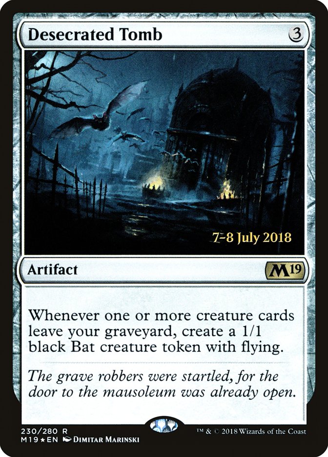 Desecrated Tomb  [Core Set 2019 Prerelease Promos] | Nerdhalla Games