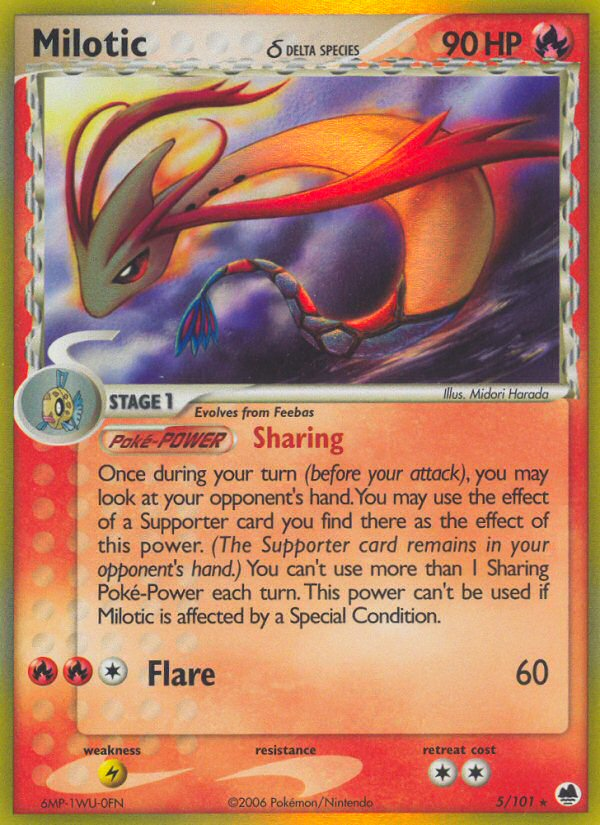 Milotic (5/101) (Delta Species) [EX: Dragon Frontiers] | Nerdhalla Games