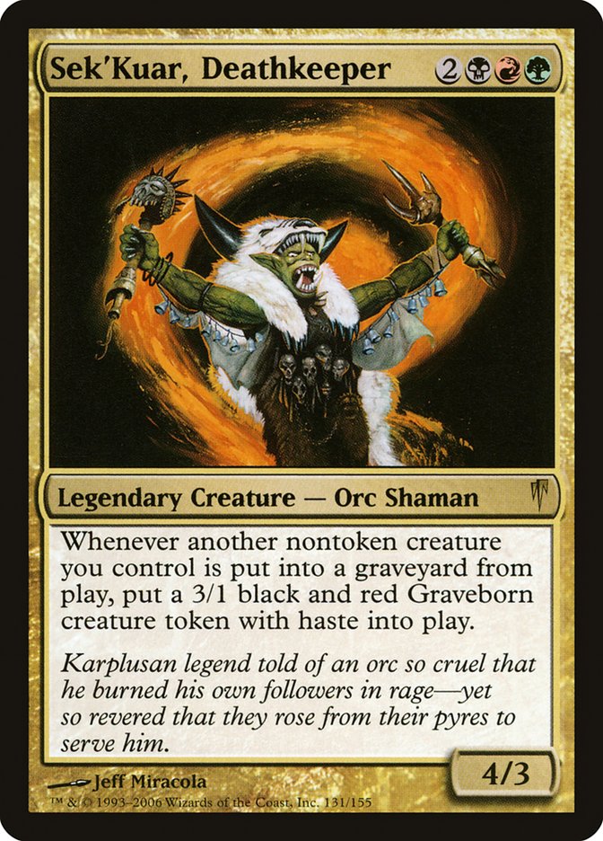 Sek'Kuar, Deathkeeper [Coldsnap] | Nerdhalla Games