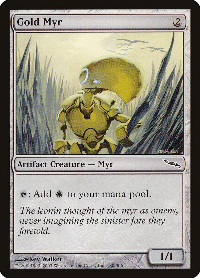 Gold Myr [Mirrodin] | Nerdhalla Games