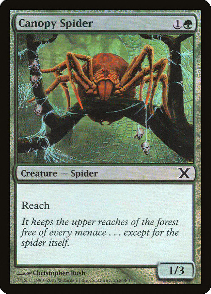 Canopy Spider (Premium Foil) [Tenth Edition] | Nerdhalla Games