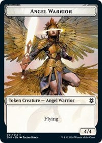 Angel Warrior // Hydra Double-sided Token [Zendikar Rising Tokens] | Nerdhalla Games