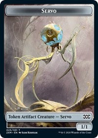 Servo // Thopter (026) Double-sided Token [Double Masters Tokens] | Nerdhalla Games