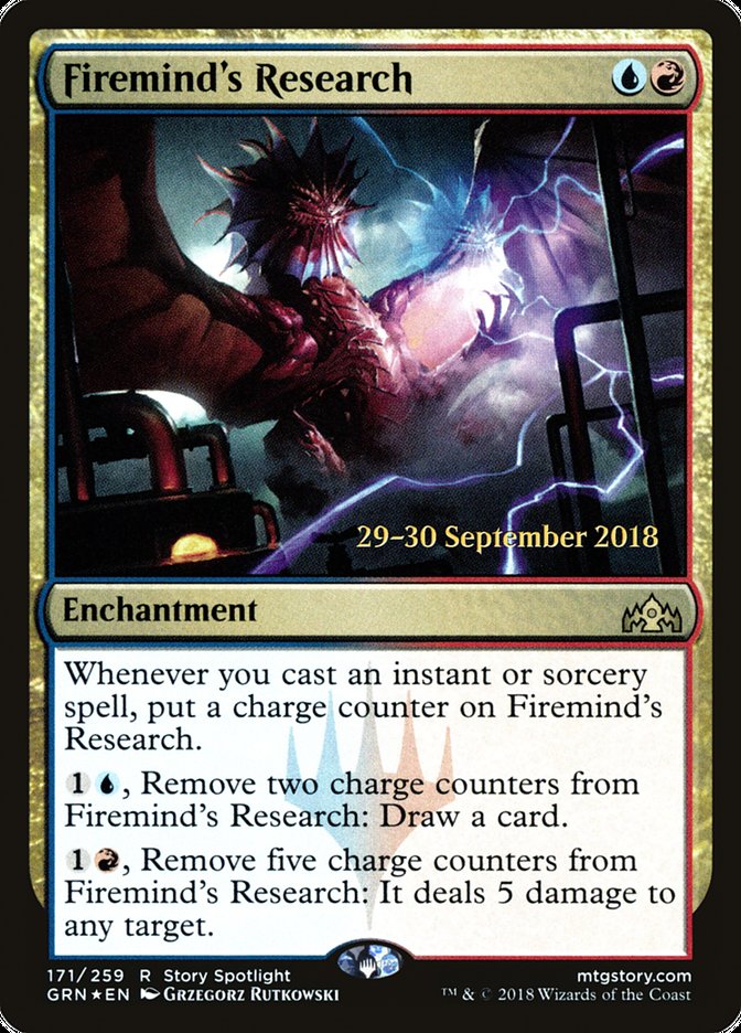 Firemind's Research  [Guilds of Ravnica Prerelease Promos] | Nerdhalla Games