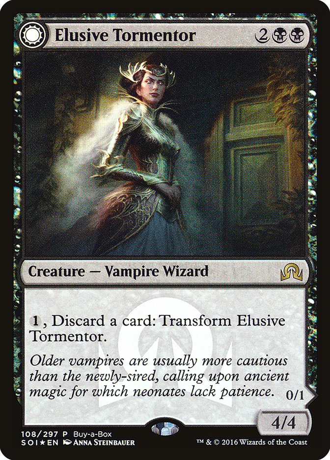 Elusive Tormentor // Insidious Mist (Buy-A-Box) [Shadows over Innistrad Promos] | Nerdhalla Games