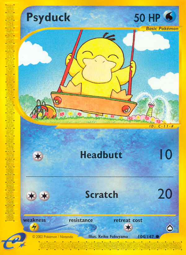 Psyduck (104/147) [Aquapolis] | Nerdhalla Games