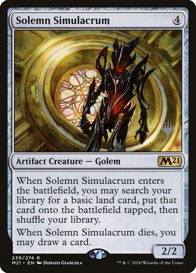 Solemn Simulacrum (Promo Pack) [Core Set 2021 Promos] | Nerdhalla Games