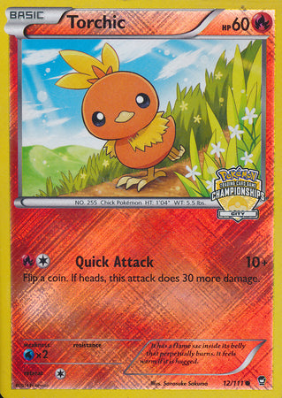 Torchic (12/111) (City Championship Promo) [XY: Furious Fists] | Nerdhalla Games