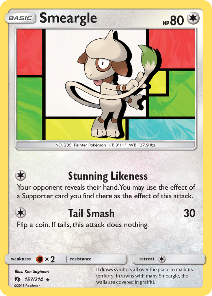 Smeargle (157/214) [Sun & Moon: Lost Thunder] | Nerdhalla Games