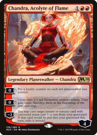 Chandra, Acolyte of Flame [Core Set 2020 Promos] | Nerdhalla Games