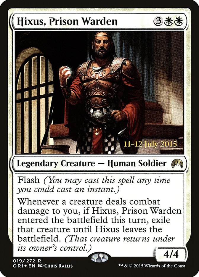 Hixus, Prison Warden [Magic Origins Prerelease Promos] | Nerdhalla Games