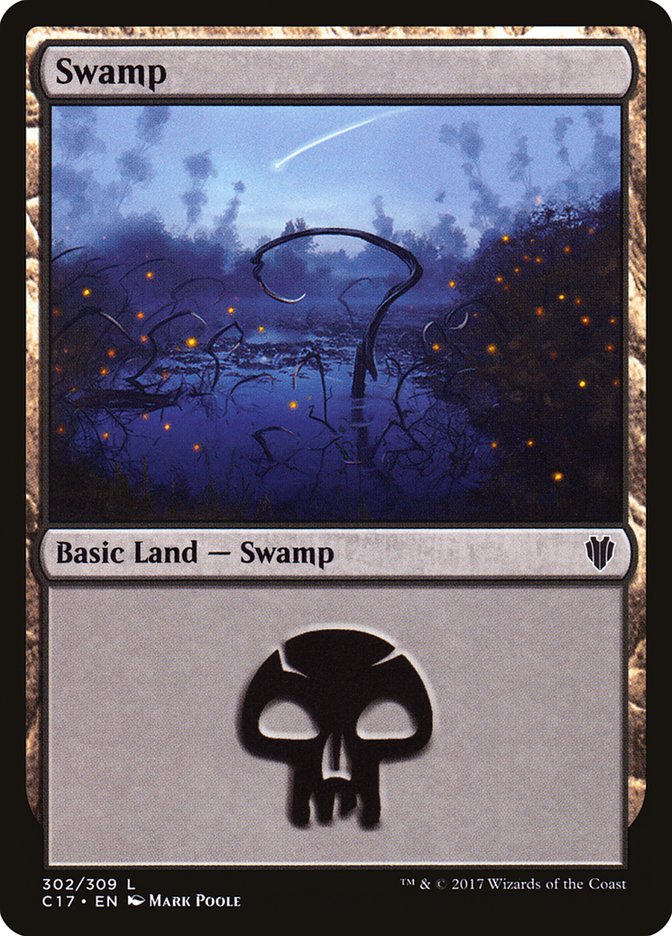 Swamp (302) [Commander 2017] | Nerdhalla Games