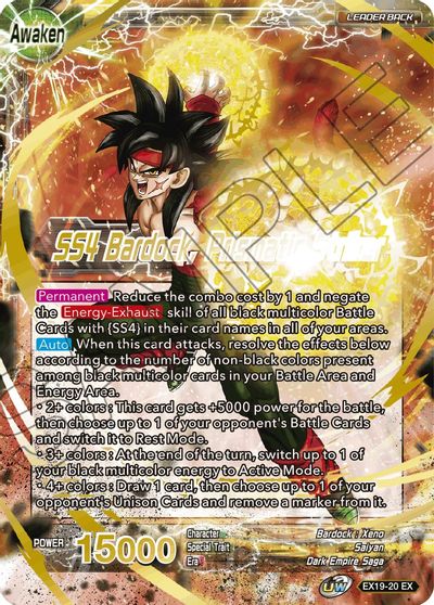 Bardock // SS4 Bardock, Prismatic Striker [EX19-20] | Nerdhalla Games