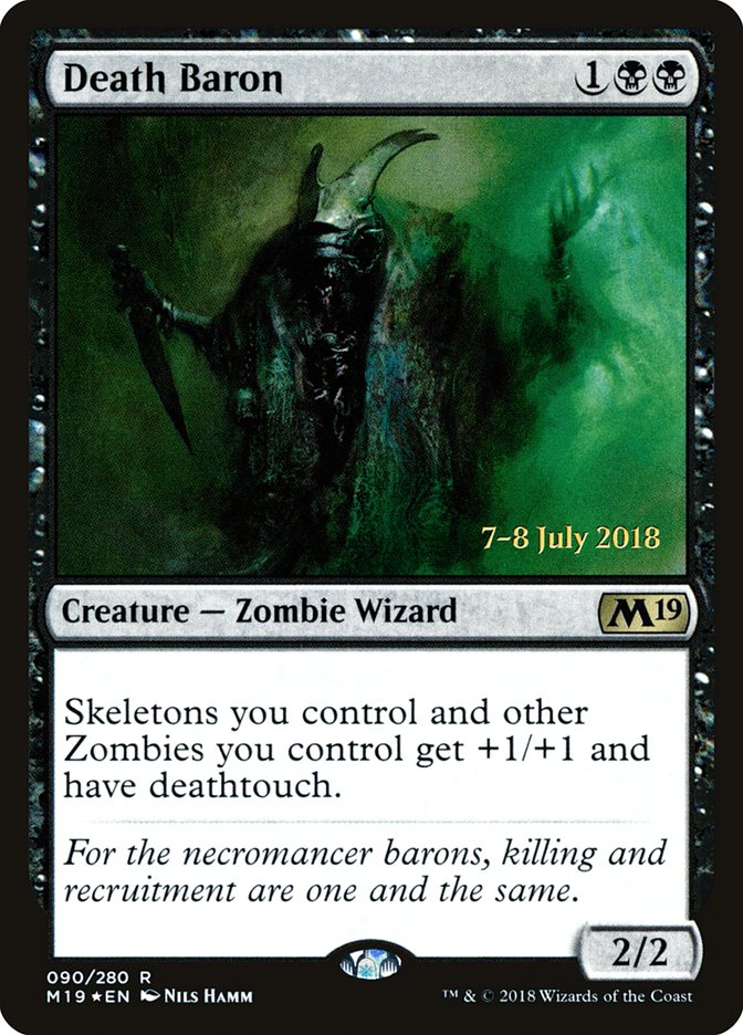 Death Baron  [Core Set 2019 Prerelease Promos] | Nerdhalla Games