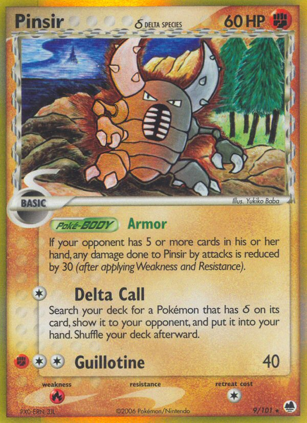 Pinsir (9/101) (Delta Species) [EX: Dragon Frontiers] | Nerdhalla Games