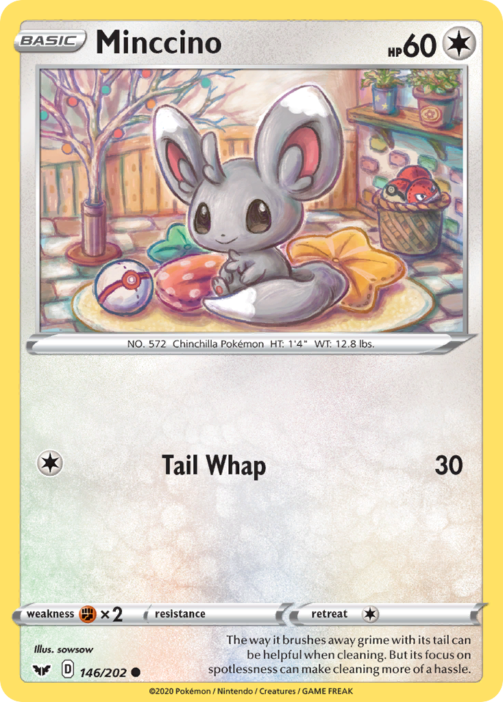 Minccino (146/202) [Sword & Shield: Base Set] | Nerdhalla Games