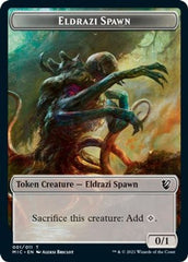 Eldrazi Spawn // Human Soldier Double-sided Token [Innistrad: Midnight Hunt Commander] | Nerdhalla Games