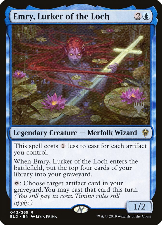 Emry, Lurker of the Loch (Promo Pack) [Throne of Eldraine Promos] | Nerdhalla Games