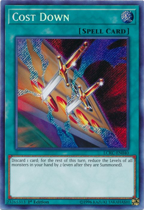 Cost Down [LCKC-EN040] Secret Rare | Nerdhalla Games