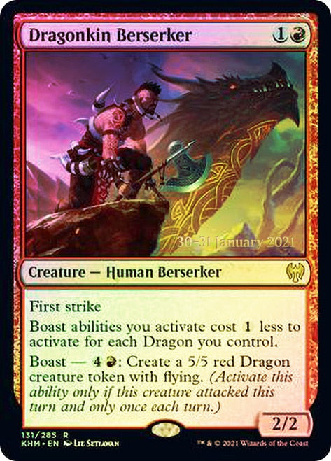 Dragonkin Berserker  [Kaldheim Prerelease Promos] | Nerdhalla Games