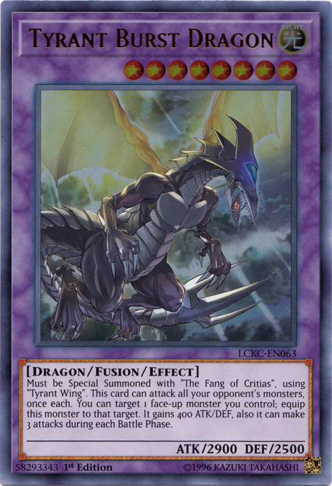 Tyrant Burst Dragon [LCKC-EN063] Ultra Rare | Nerdhalla Games