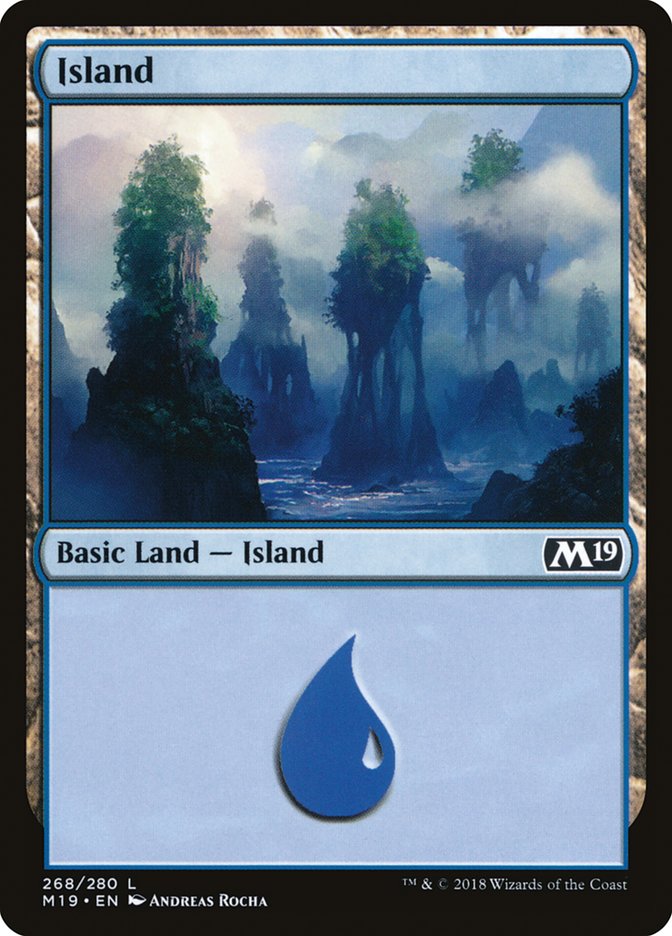 Island (268) [Core Set 2019] | Nerdhalla Games