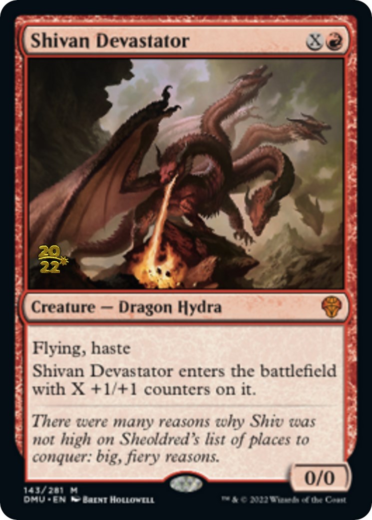 Shivan Devastator [Dominaria United Prerelease Promos] | Nerdhalla Games