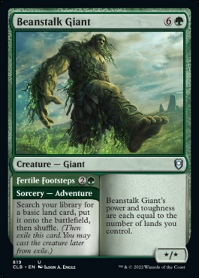 Beanstalk Giant // Fertile Footsteps [Commander Legends: Battle for Baldur's Gate] | Nerdhalla Games