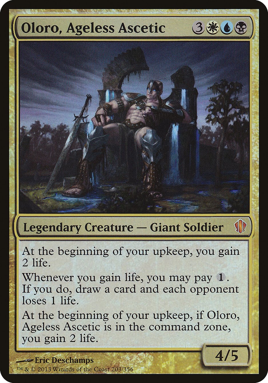 Oloro, Ageless Ascetic (Oversized) [Commander 2013 Oversized] | Nerdhalla Games