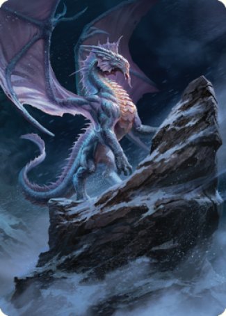 Ancient Silver Dragon Art Card (06) [Commander Legends: Battle for Baldur's Gate Art Series] | Nerdhalla Games