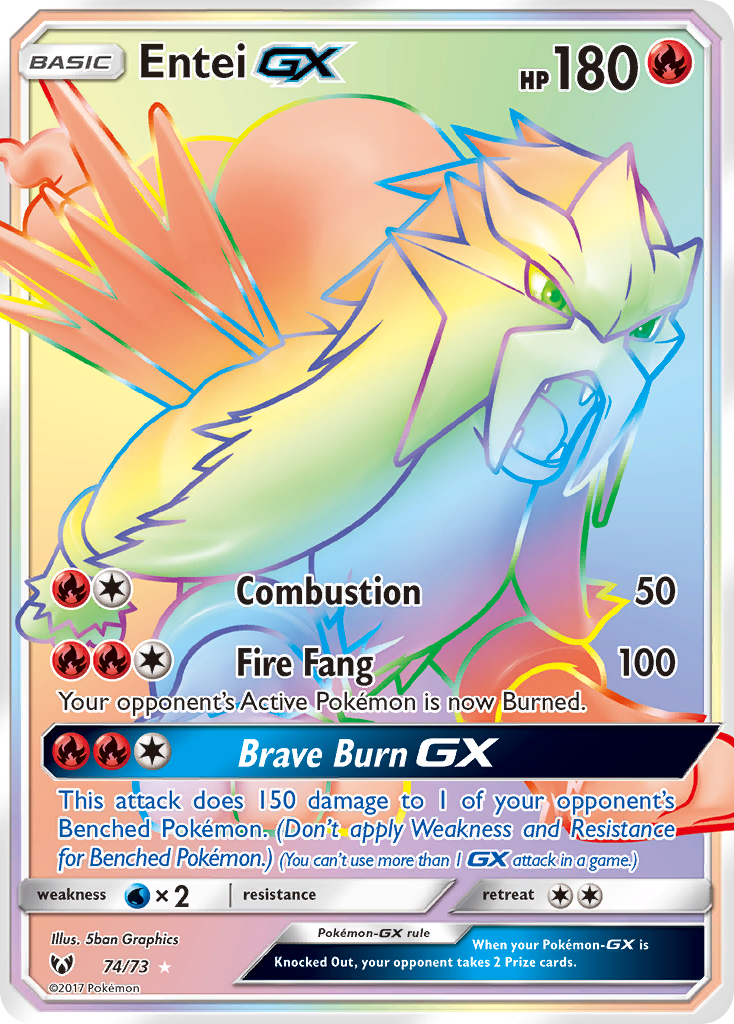 Entei GX (74/73) [Sun & Moon: Shining Legends] | Nerdhalla Games