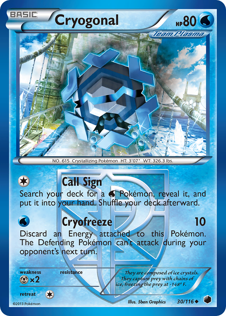 Cryogonal (30/116) [Black & White: Plasma Freeze] | Nerdhalla Games