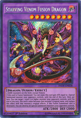 Starving Venom Fusion Dragon [INOV-EN038] Secret Rare | Nerdhalla Games