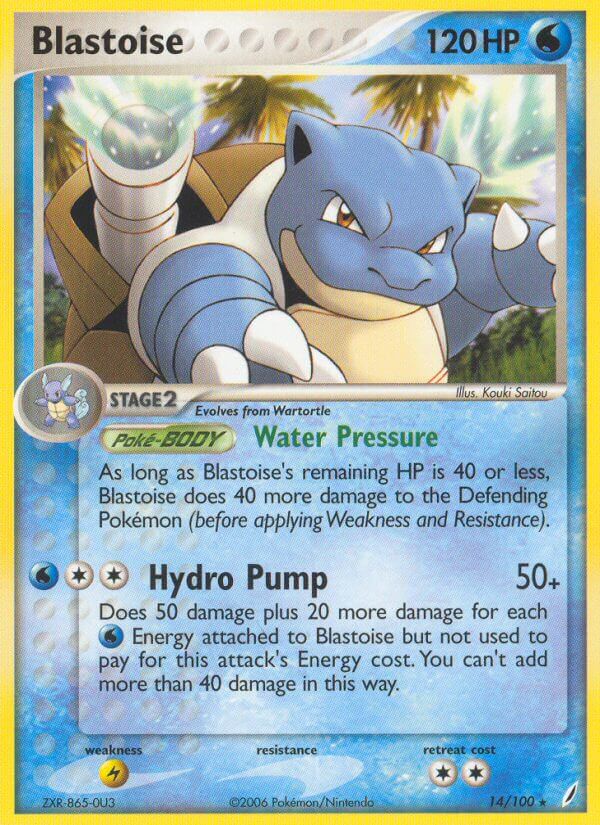 Blastoise (14/100) (Theme Deck Exclusive) [EX: Crystal Guardians] | Nerdhalla Games