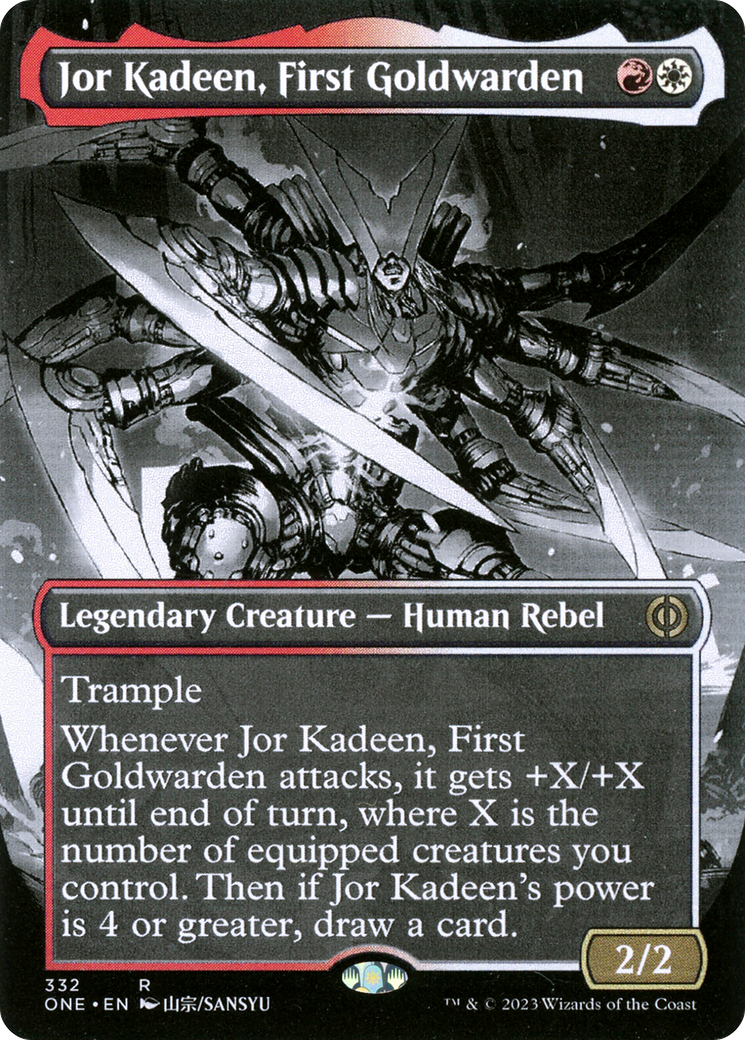 Jor Kadeen, First Goldwarden (Borderless Manga) [Phyrexia: All Will Be One] | Nerdhalla Games