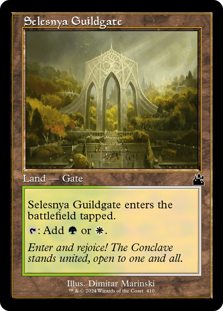 Selesnya Guildgate (Retro Frame) [Ravnica Remastered] | Nerdhalla Games