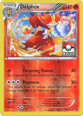 Delphox (13/124) (League Promo) [XY: Fates Collide] | Nerdhalla Games