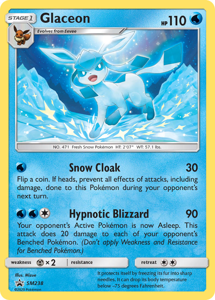 Glaceon (SM238) [Sun & Moon: Black Star Promos] | Nerdhalla Games