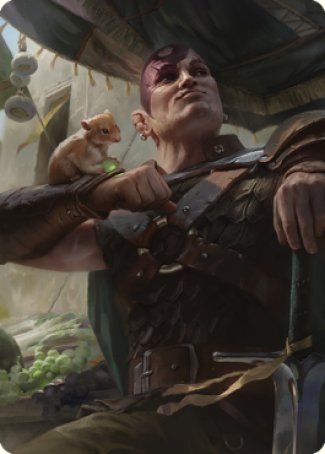 Minsc & Boo, Timeless Heroes Art Card (38) [Commander Legends: Battle for Baldur's Gate Art Series] | Nerdhalla Games