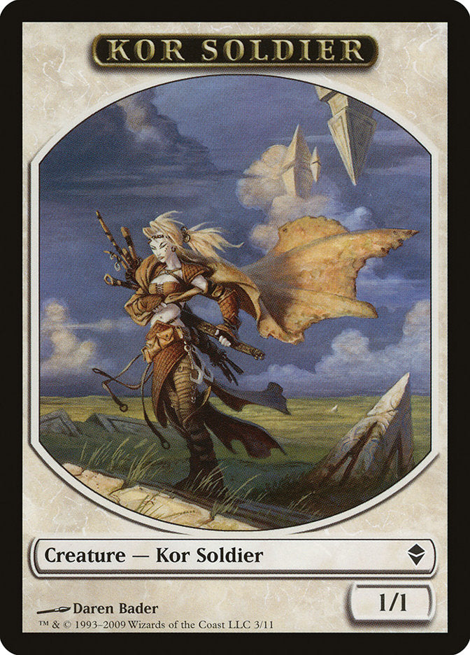 Kor Soldier [Zendikar Tokens] | Nerdhalla Games