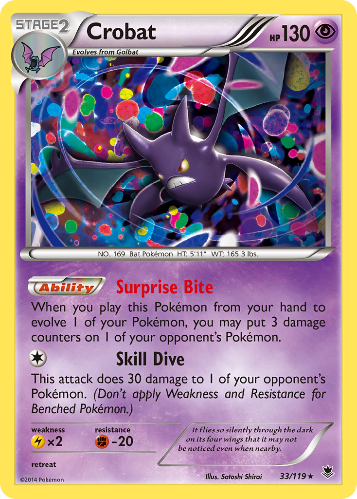 Crobat (33/119) [XY: Phantom Forces] | Nerdhalla Games