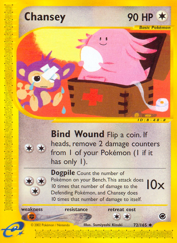 Chansey (72/165) [Expedition: Base Set] | Nerdhalla Games