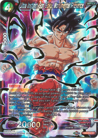 Ultra Instinct Son Goku, Monumental Presence [DB2-002] | Nerdhalla Games