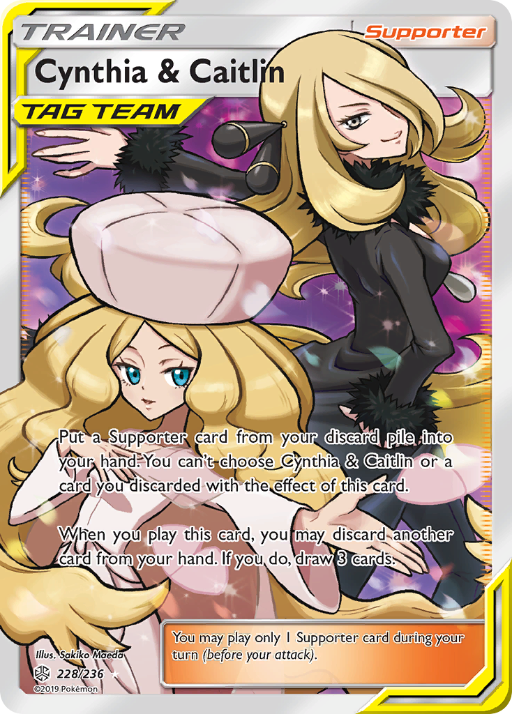 Cynthia & Caitlin (228/236) [Sun & Moon: Cosmic Eclipse] | Nerdhalla Games