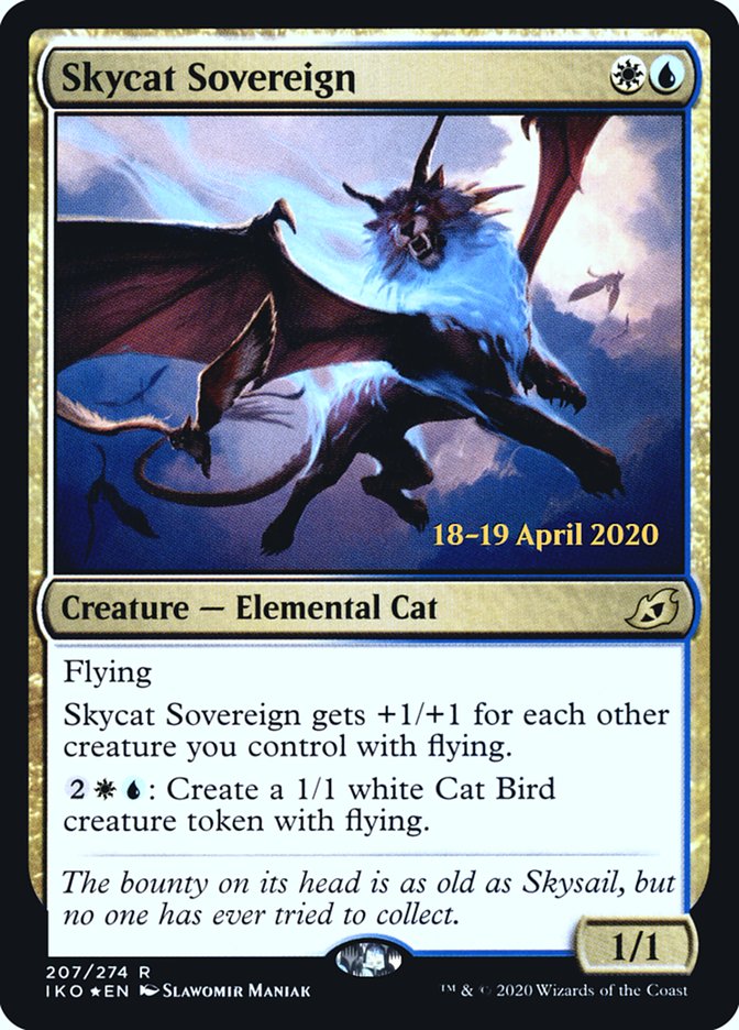 Skycat Sovereign  [Ikoria: Lair of Behemoths Prerelease Promos] | Nerdhalla Games