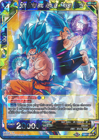 Son Goku and Vegeta, Saiyan Bonds (DB1-089) [Dragon Brawl] | Nerdhalla Games