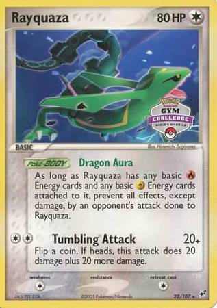 Rayquaza (22/107) (Gym Challenge Promo) [EX: Deoxys] | Nerdhalla Games