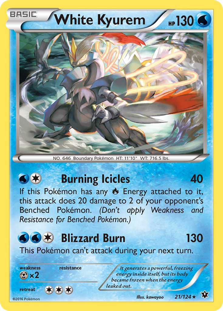 White Kyurem (21/124) (Theme Deck Exclusive) [XY: Fates Collide] | Nerdhalla Games