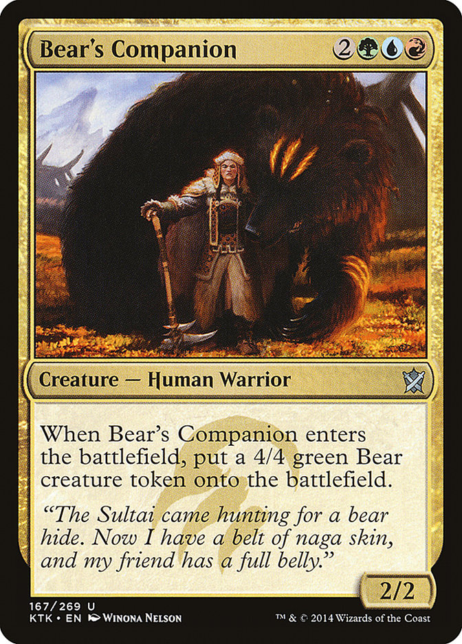 Bear's Companion [Khans of Tarkir] | Nerdhalla Games