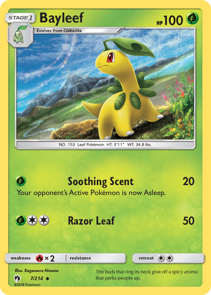 Bayleef (7/214) [Sun & Moon: Lost Thunder] | Nerdhalla Games